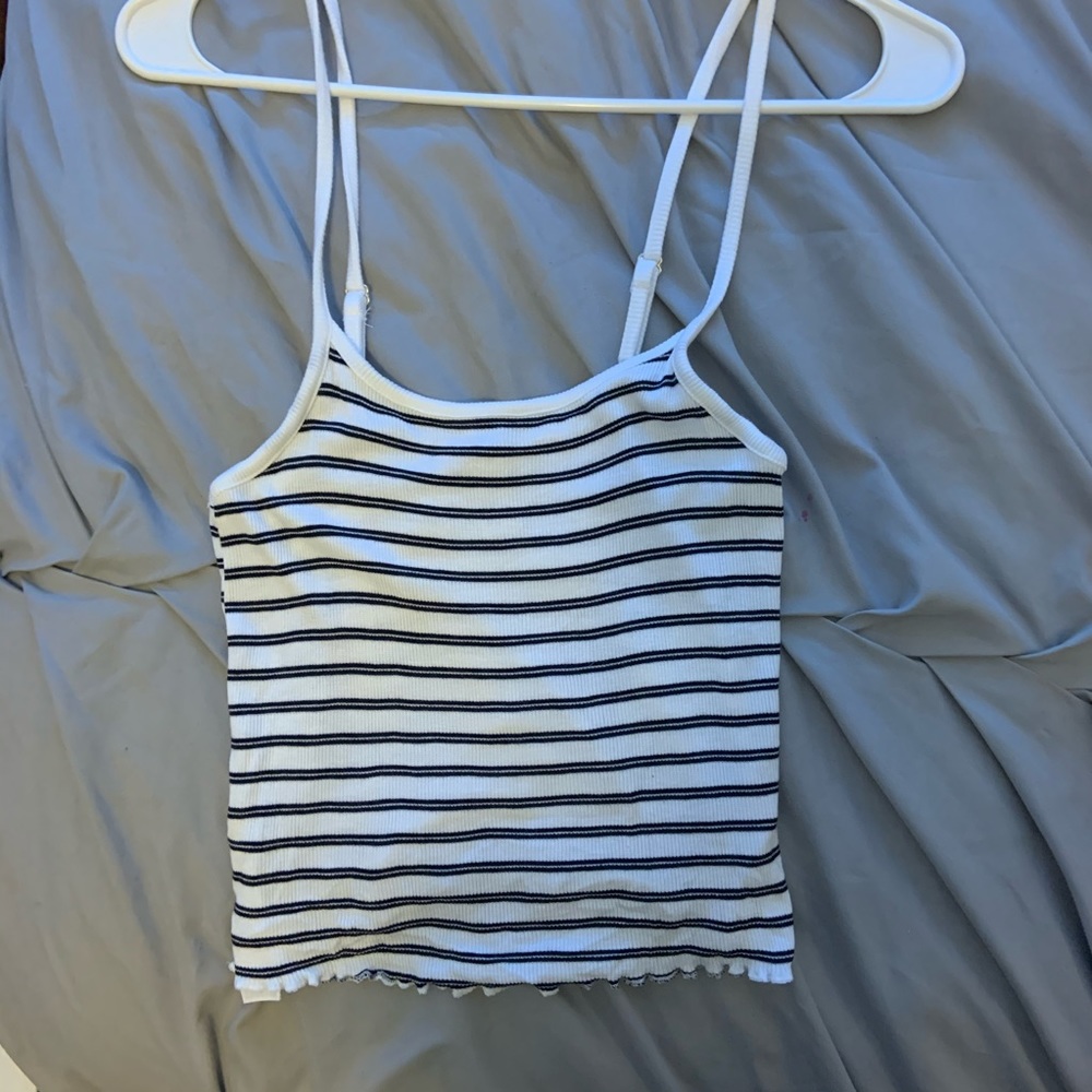 Striped Cropped Tank Top